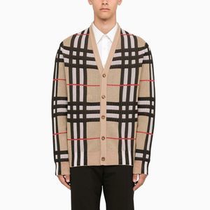 Burberry Technical Cotton Cardigan Check